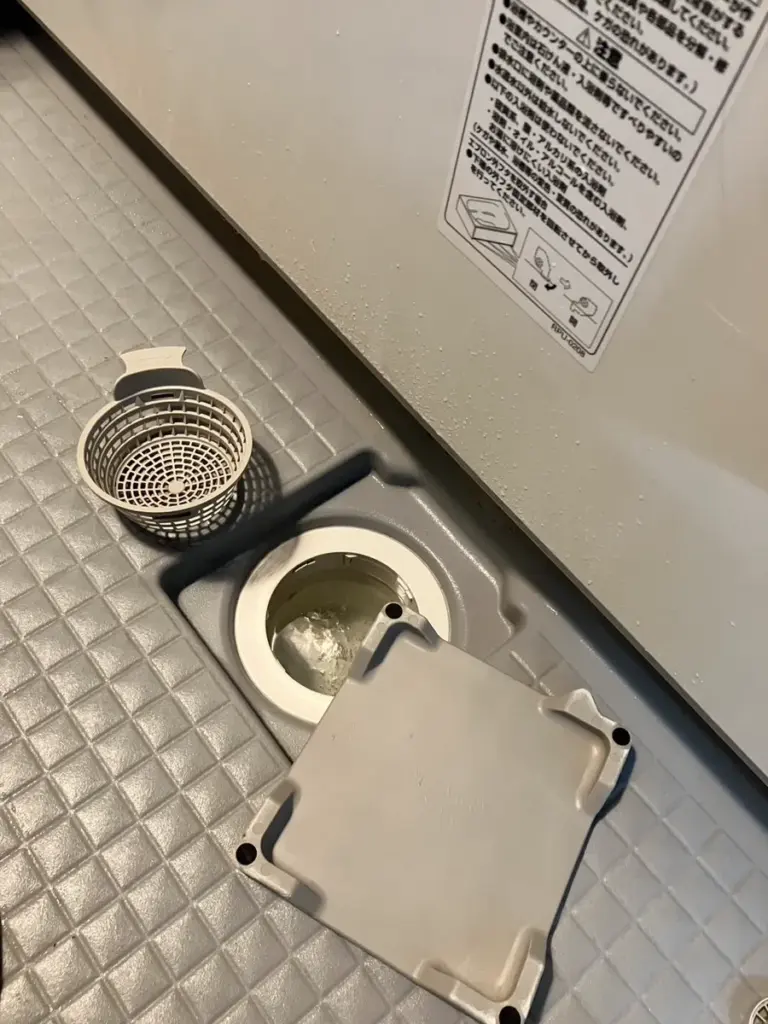 排水溝のクリーニング後の画像